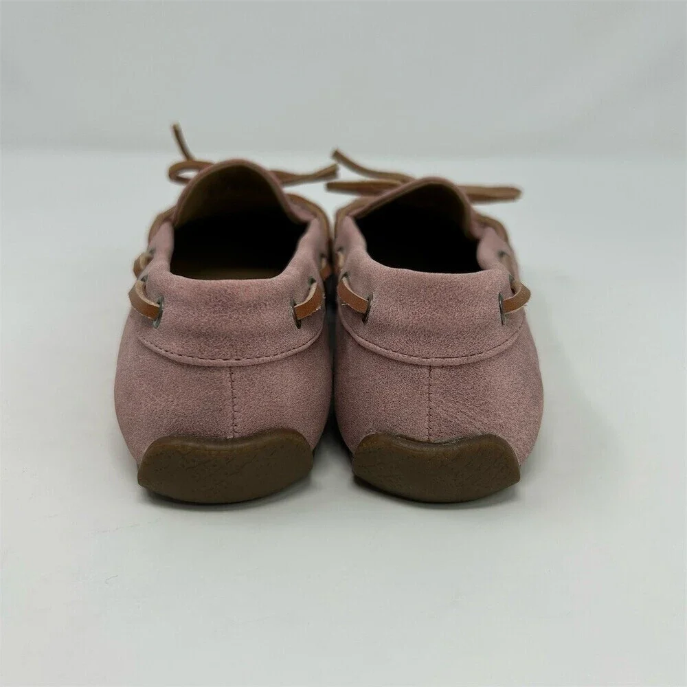 Lucky Brand Girls Moccasin Loafer Flats Pink Blush Slip On Bow Size 3M